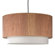 Lights Up! Woody 2 Light Drum Pendant