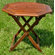 International Caravan Acacia Patio Octagonal Folding Dining Table