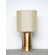 Babette Holland Pillar Table Lamp with Pebble Shade in Champagne Shadow