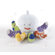 Baby Aspen "Mr. Sock T. Pus" Plush Octopus with 4 Pairs of Socks in Blue