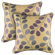 Rizzy Home Cream and Purple Decorative Pillow