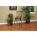 American Heritage Helena Stool in Bronze with Brick Leather