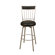 American Heritage Alliance Stool in Silver with Black Vinyl
