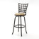 American Heritage Madera Stool in Coco with Camel Microfiber