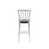 American Heritage Alexa Stool in Silver with Black Microfiber