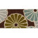 Thomas Paul Tufted Pile Choclate/Aqua Parasols Rug