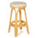 Hospitality Rattan Carmen Indoor Rattan 24" Swivel Counter Stool in Natural Finish