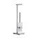 Smedbo Outline Lite Toilet Roll Holder and Brush with Square Base in Polished Stainless Steel