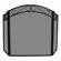 Uniflame Corporation 3 Panel Wrought Iron Arch Top Fireplace Screen