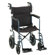 Nova Ortho-Med, Inc. 19" Lightweight Aluminum Transport Chair with Hand Brake and Swing Away Footrest
