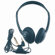 AmpliVox Sound Systems Personal Multimedia Stereo Headphones with Volume Control, Black                                                             