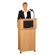 AmpliVox Sound Systems Tabletop Lectern and Lectern Base