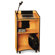 AmpliVox Sound Systems Adjustable Presidential Plus Lectern, 25-1/2w x 20-1/2d x 36 to 44h, Medium Oak                                              