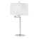 Fangio Lighting Swing Arm Table Lamp in Brushed Steel