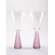 Artland Prescott Wine Glass in Pink (Set of 2)