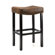 Armen Living Tudor Wrangler Backless Barstool in Brown
