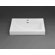 Ronbow Rectangle Ceramic Semi Recessed Vessel Sink with Overflow in White