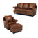 Distinction Leather Cartwright Leather Sleeper Sofa and Chair Set