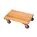 Wesco Manufacturing Solid Platform Wood Dolly with 3" Casters