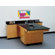 Diversified Woodcrafts Perimeter Workstation With Door And Sink & Fixtures