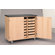 Diversified Woodcrafts Mobile Tote Tray Storage Cabinet