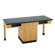 Diversified Woodcrafts 2 Station Science Table With Storage Cabinet & Book Compartments