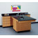 Diversified Woodcrafts Perimeter Workstation With 4 Drawers, Sink & Fixtures