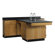 Diversified Woodcrafts Perimeter Workstation With Door, Drawer, Sink & Fixtures