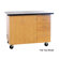 Diversified Woodcrafts Mobile Instructor's Desk With Drawers and Center Storage, 48"W x 28"D x 36"H