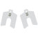 Precision Brand Decimal Slotted Shim Refill Packages - 3x3 .015 slotted shimreplacement