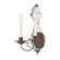 Quoizel Laila Two Light Wall Sconce in Rustic Antique Bronze