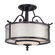 Quoizel Adonis 3 Light Semi Flush Mount