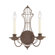 Quoizel Laila Two Light Wall Sconce in Rustic Antique Bronze