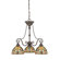Quoizel Kami Three Light Chandelier in Vintage Bronze