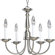 Progress Lighting Brushed Nickel 5 Light Candle Light Chandelier