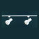 Thomas Lighting Two Small White Continental Two Head Track Light Kit