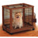 Richell Hardwood Mobile Pet Crate