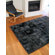 Bowron Sheepskin Rugs Shortwool Design Orbit Black Rug