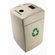 Commercial Zone 55 Gallon Recycling Waste Container with Lid Options
