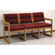 Wooden Mallet Valley Three Seat Guest Chair- Designer Fabric