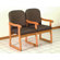 Wooden Mallet Prairie Two Seat Guest Chair