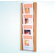 Wooden Mallet Four Pocket Acrylic and Oak Wall Display