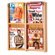 Wooden Mallet Four Magazine Oak and Acrylic Wall Display