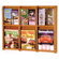 Wooden Mallet Six Magazine and Twelve Brochure Oak and Acrylic Wall Display