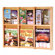 Wooden Mallet Six Magazine and Twelve Brochure Oak and Acrylic Wall Display