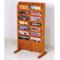 Wooden Mallet Free Standing Fourteen Pocket Magazine Rack