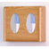 Wooden Mallet Two Pocket Glove and Tissue Box Holder