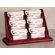 Wooden Mallet Six Pocket Counter Top Business Card Holder