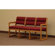 Wooden Mallet Valley Three Seat Guest Chair- Designer Fabric