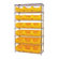 Quantum Storage Q-Stor 7 Shelf Unit with Magnum Bins (74" H x 42" W x 18" D) with Optional Mobile Kit